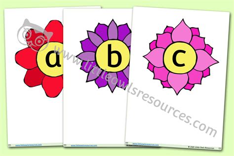 Free Flowers Alphabet Early Years Eyfs Printable Resource — Little