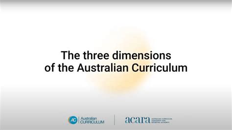 The Three Dimensions Of The Australian Curriculum Youtube