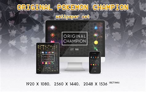 Pokemon Original Champion Hd And Retina Wallpapers By Mau On Deviantart