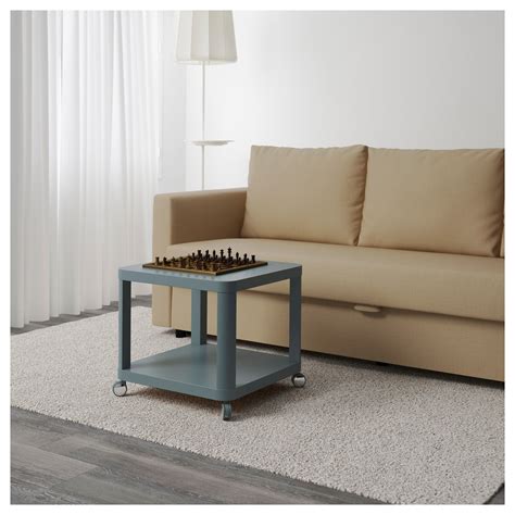 It definitely helped provide a more polished appearance to my office. TINGBY side table on castors turquoise 50x50 cm | IKEA ...