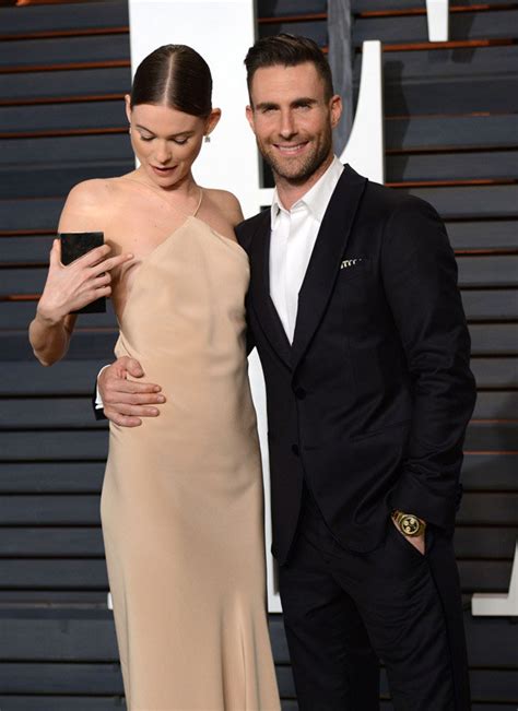 Behati Prinsloo Nip Slip Adam Levines Wife Has Oscars Wardrobe