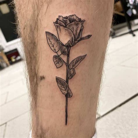 Top 65 Best Rose With Stem Tattoo Ideas 2021