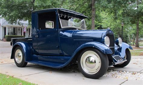 1929 Ford Model A Closed Cab Pick Up Traditional Hotrod ClassicTrucks