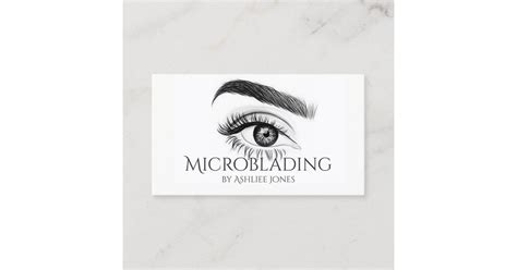 Microblading Eyebrows Tattoo Permanent Makeup Business Card