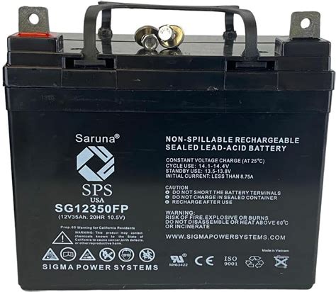Sps Brand 12v 35ah Replacement Battery For Lawn Mower John Deere