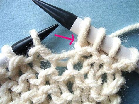 Knit into the stitch below. How to Increase Stitches | AllFreeKnitting.com