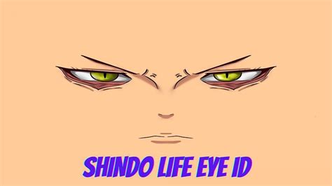 Roblox Shindo Life Eye Id Codes September 2022