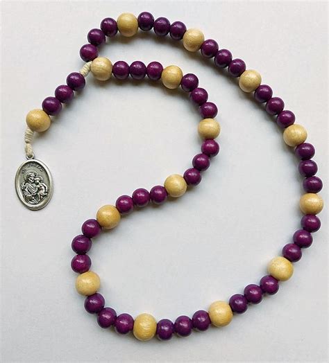 St Joseph Chaplet Wood Beads