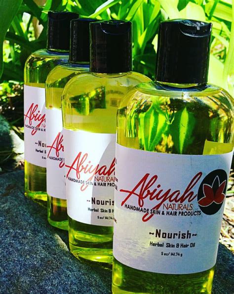 Nourish Herbal Hair And Body Oil 5 Oz Abiyah Naturals Handmade