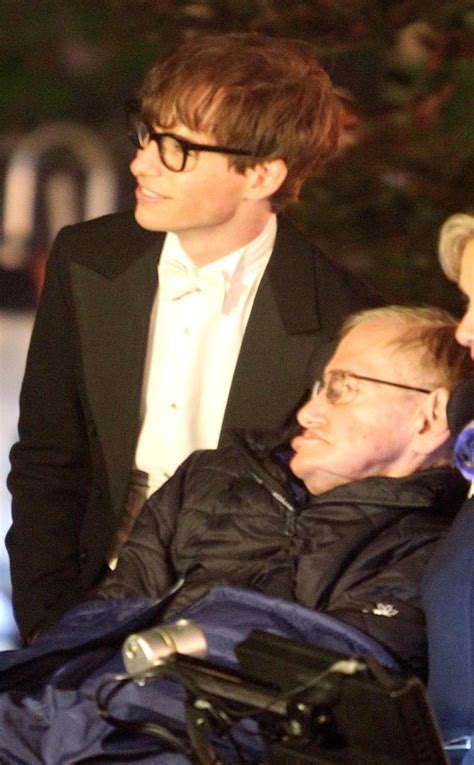 Eddie Redmayne As Stephen Hawking Meets Stephen Hawking E News