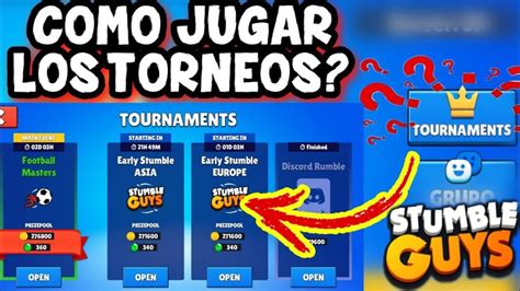 How To Create Tournaments In Stumble Guys Projaker