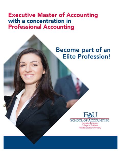 Fau Pro Accounting Masters Degree Program Brochure By Fau School Of