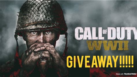 Call Of Duty Ww2 Free Beta Code Giveaway Youtube