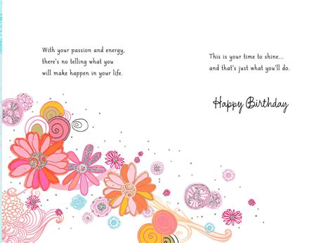 Your Time To Shine 13th Birthday Card For Granddaughter Greeting