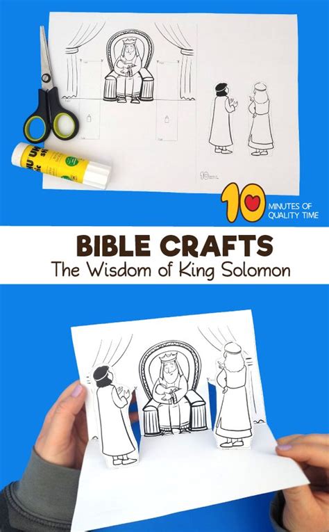 King Solomon Craft Bible Crafts Solomon Bible Bible