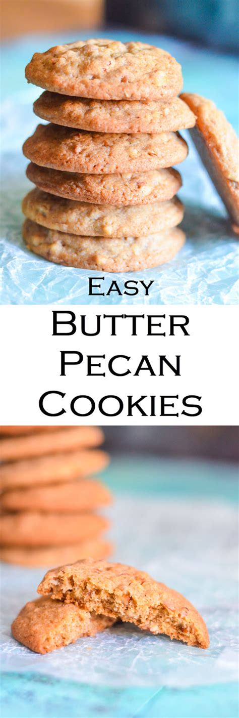 They are bursting with the butter and roasted pecans flavor. Butter Pecan Cookies | Luci's Morsels - Easy + Delicious