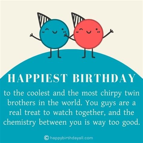 Cute Happy Birthday Wishes For Twins Brothers And Sisters