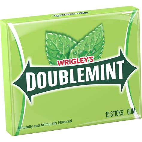 Wrigleys Doublemint Chewing Gum 15 Piece Single Pack