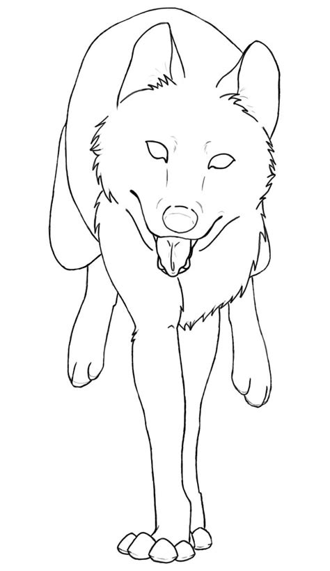 Anime Wolves Coloring Pages Anime Wolf Coloring Pages Free Animals