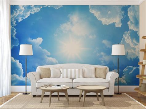 Cloud Wall Mural Ceiling Mural Self Adhesive Peel And Stick Large Photo