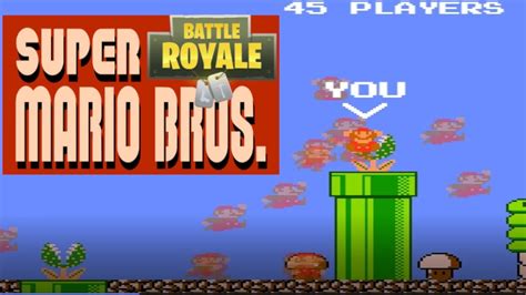 Super Mario Bros Battle Royale 100 Players Youtube