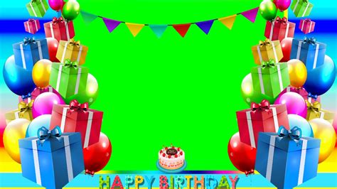 Happy Birthday Song Green Screen Background02 Birthday Wish Green