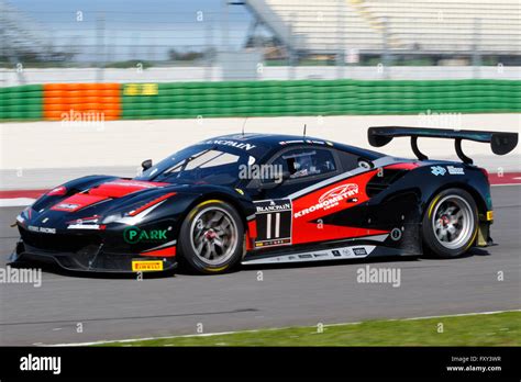 Misano Adriatico Italy April 10 2016 Ferrari 488 Gt3 Of Kessel
