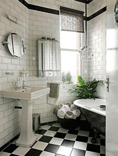 Victorian Black And White Bathroom Floor Tiles Ideas And Pictures