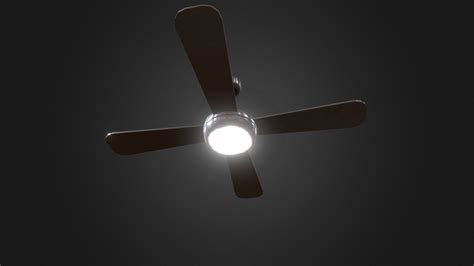 Simple Ceiling Fan - Download Free 3D model by Blender3D (@Blender3D