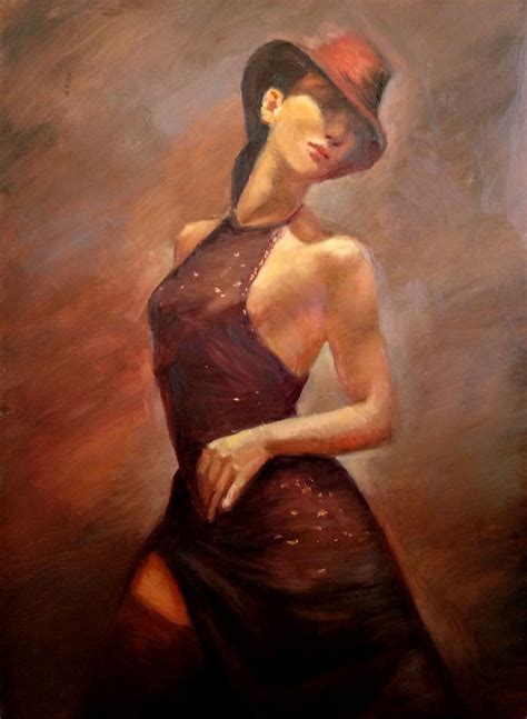 Sexy Lady Dance Oil Painting Painting By Anastasia Arsenova