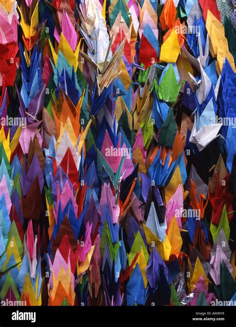 Senbazuru A Thousand Paper Origami Cranes Hanging At The Childrenss