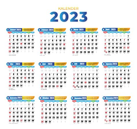 Kalender 2023 Lengkap Dengan Tanggal Merah Masehi Hijriyah Jawa