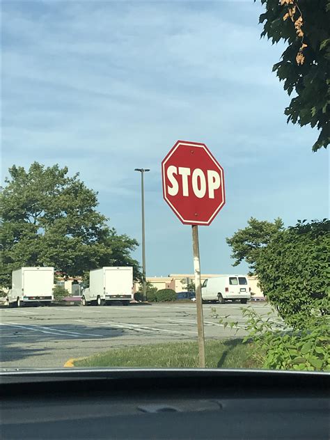 This Stop Sign With A Different Font Mildlyinteresting