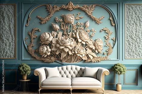 3d Wallpaper For Home Interior Classic Decorations Background Flowers