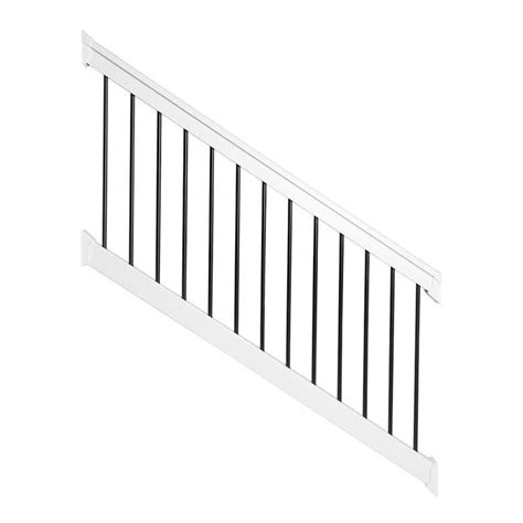 Weatherables Bellaire 3 Ft H X 72 In W White Vinyl Stair Railing Kit