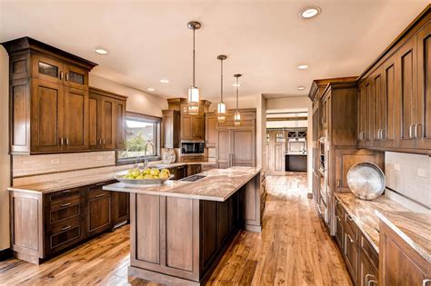 Love The Rich Brown Cabinets Not Too Dark And The Cabinet Design