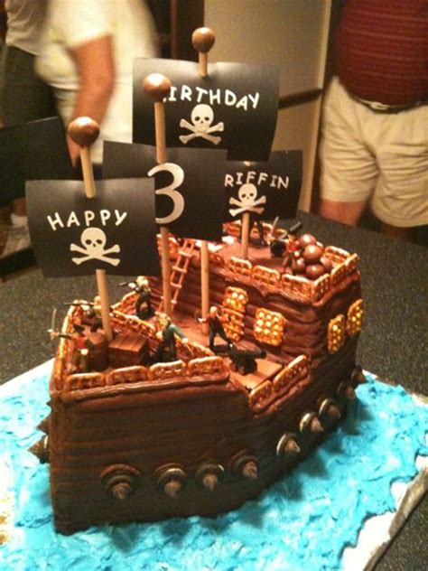 Pirates 4yo Birthday Party On Pinterest Pirate Cakes