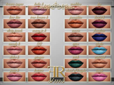 The Sims Resource Kylie Matte Lip Kits