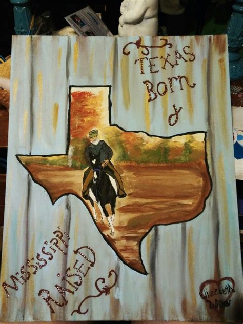 Diy Texas State Outline With Wooden Background Painting Painting