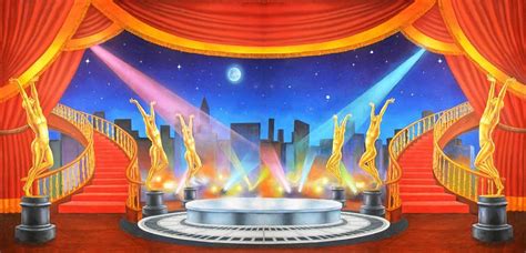 Glitz Glamour Gold Stage An Award Winning Show Or Event With