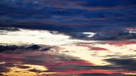 Dramatic Morning Sky At Sunrise Stock Image Image Of Island Layers