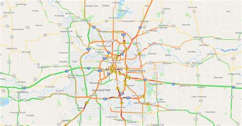 Kansas City Traffic Map Tour Map