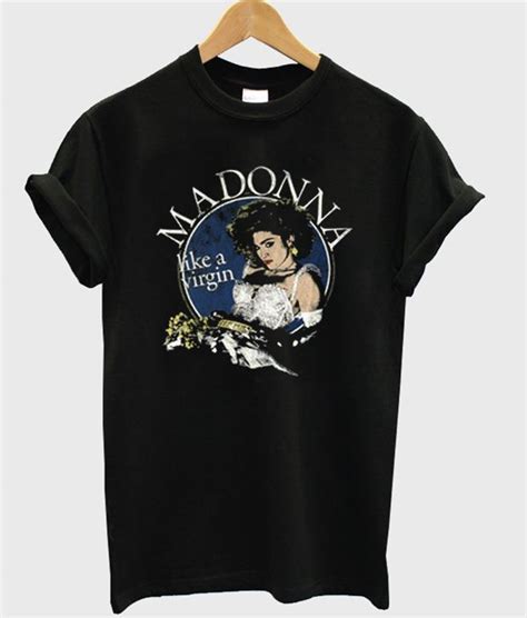 Madonna Like A Virgin T Shirt Shirts Cool T Shirts Madonna Like A Virgin