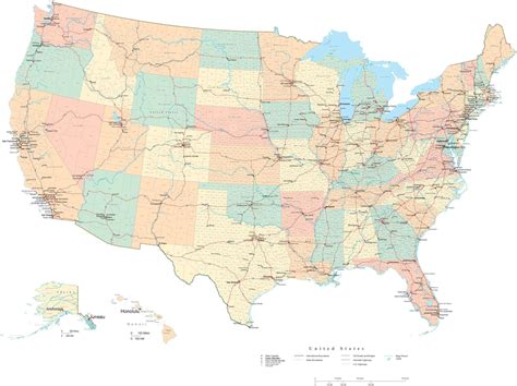 Map Of Usa High Res ~ Bepoethic