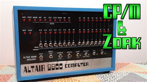 Altair 8800 Arduino Clone A Closer Look Incl Cpm And Zork Youtube