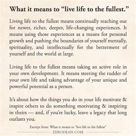 What It Means To Live Life To The Fullest Live Life Life Self Love