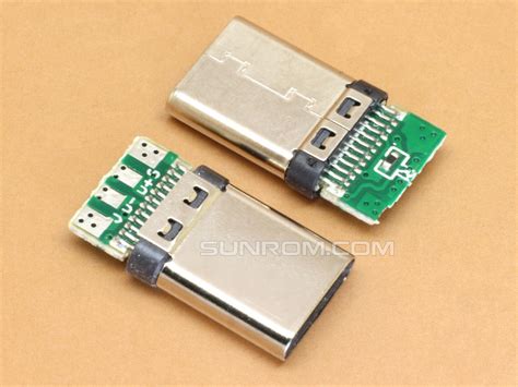 Usb Type C Male 4 Pin Breakout Pcb 6506 Sunrom Electronics