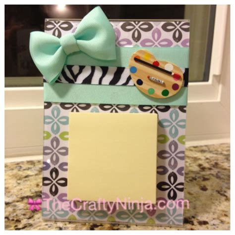 DIY Sticky Note Holder | The Crafty Ninja