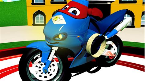 Find the perfect funny motorcycle cartoons stock illustrations from getty images. The MOTOR BIKE TRUCK - Carl the Super Truck in Car City ...