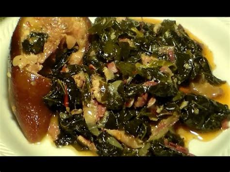 This recipe for coconut collard greens from open invitation entertainment is unique in that it uses coconut water as the braising liquid; Video Recipe of Hog Jowls and Turnip Greens Southern Style ...